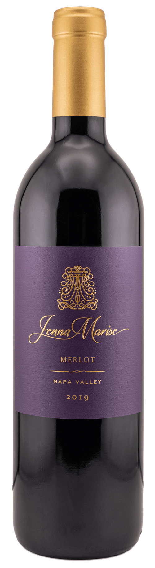 750ml bottle of JennaMarise 2019 Merlot